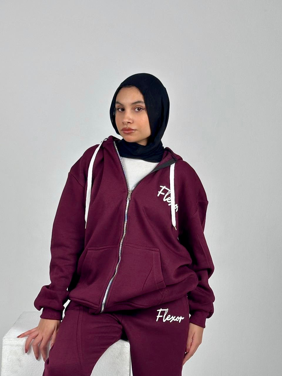 Track Suit (Burgundy)
