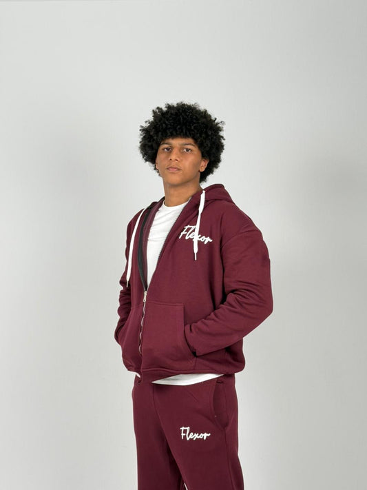 Track Suit (Burgundy)
