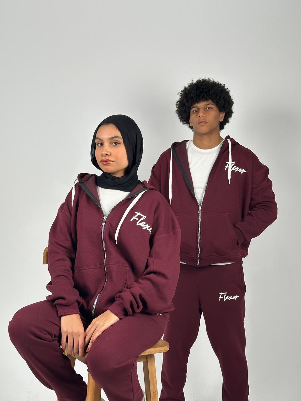 Track Suit (Burgundy)