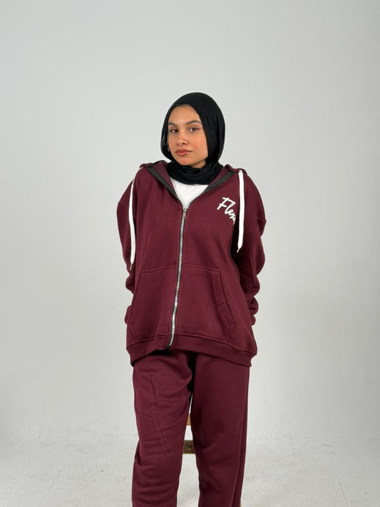 Track Suit (Burgundy)