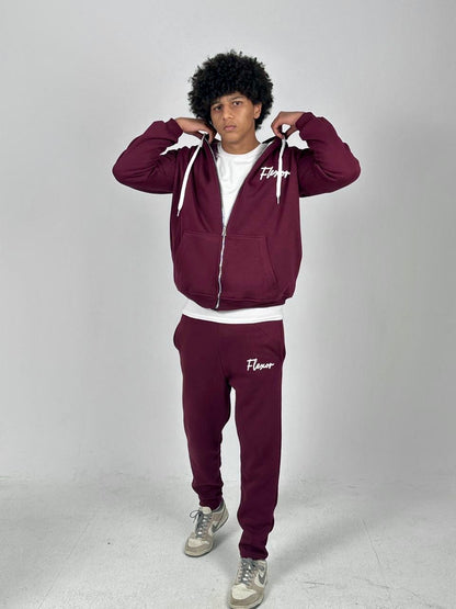 Track Suit (Burgundy)