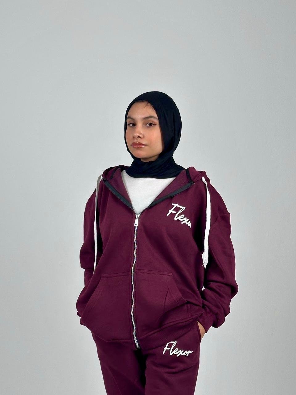 Track Suit (Burgundy)